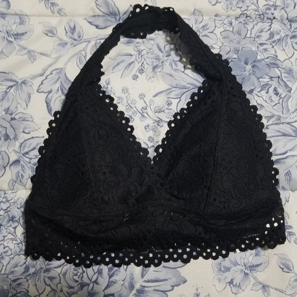 DELETING SOON! Halter Balck Lace Bralette